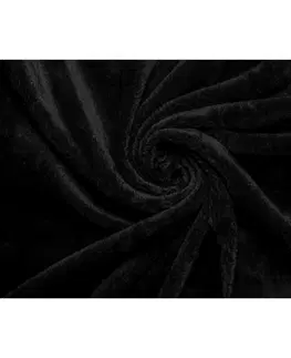 Plachty Jahu Prestieradlo Mikroplyš čierna, 180 x 200 cm