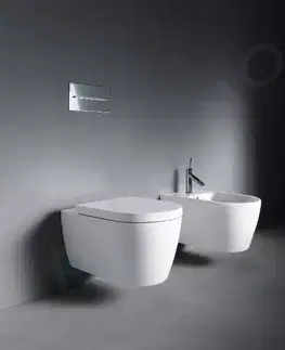 Záchody DURAVIT - ME by Starck Závesné WC, Rimless, s WonderGliss, biela/matná biela 25290926001