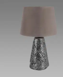 Lampy do obývačky Lampa Magda E27 Silver / Grey 03962 LB1