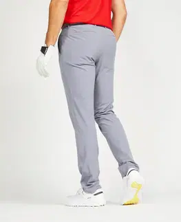 nohavice Pánske golfové nohavice WW 500 sivé
