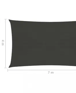 Stínící textilie Tieniaca plachta obdĺžniková HDPE 4 x 7 m Dekorhome Svetlozelená