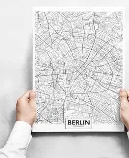 Moderné obrazy Obrazy na stenu - Map Of Berlin
