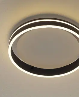 Stropné svietidlá Q-Smart-Home Paul Neuhaus Q-VITO LED stropné svietidlo 40 cm antracit