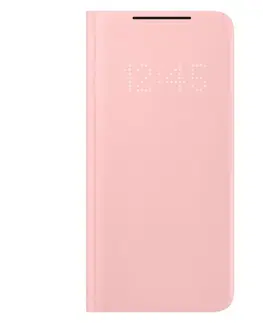 Puzdrá na mobilné telefóny Knižkové puzdro LED View Cover pre Samsung Galaxy S21 Plus. ružová EF-NG996PPEGEE