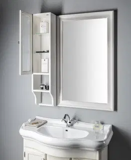 Kúpeľňa SAPHO - RETRO skrinka k zrcadlu 25x115x20cm, starobiela, ľavá 1706