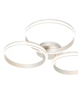 Stropne svietidla Stropné oceľové svietidlo vrátane LED 3-stupňového stmievateľného 3-svetla - Navara