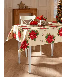 Obrusy Obrus na stôl s vianočnou hviezdou