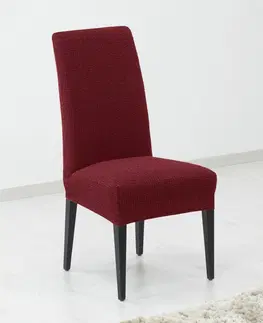 Stoličky Poťah elastický na celú stoličku, komplet 2 ks Denia, bordový