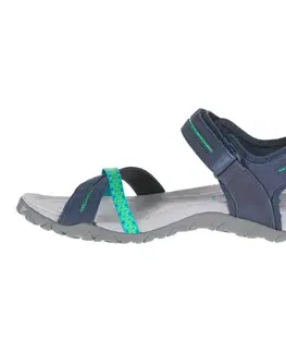 turistické sandále Dámske turistické sandále Terran Cross modré