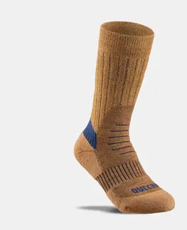ponožky Detské vysoké turistické ponožky SH100 hrejivé 2 páry