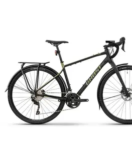 Bicykle Gravel bicykel Ghost Asket Essential EQ AL - model 2024 Black/Green - XS (16", 145-160 cm)