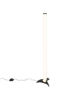 Stojace lampy Dizajnová stojaca lampa čierna vrátane LED - Bomba