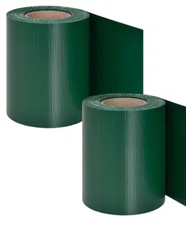 Tieniace textílie Juskys PVC ochranný pás 2ks - zelený