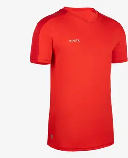 dresy Detský futbalový dres Essentiel s krátkym rukávom červený