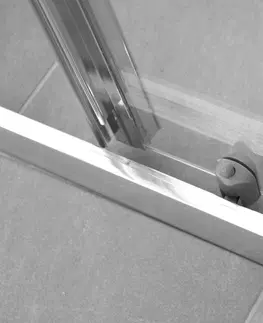 Sprchovacie kúty HOPA - Sprchové dvere do niky SMART - SELVA - Farba rámu zásteny - Hliník chróm, Rozmer A - 100, Smer zatváranie - Univerzálny Ľavé / Pravé, Výplň - Grape bezpečnostné sklo - 4/6 mm OLBSEL10CGBV