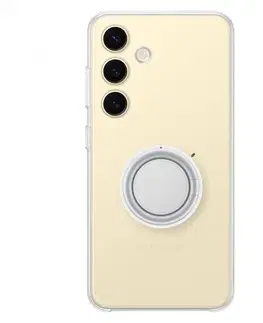 Puzdrá na mobilné telefóny Zadný kryt Clear Gadget pre Samsung Galaxy S24, transparentná (s odnímateľným úchytom) EF-XS921CTEGWW