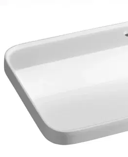 Kúpeľňa SAPHO - BRAHEA zápustné umývadlo, Rockstone, 75x39 cm, biela mat BE775