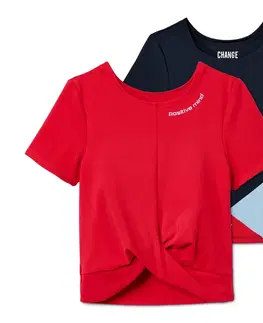 Shirts & Tops Dievčenské funkčné tričká v skrátenej dĺžke s recyklovaným materiálom