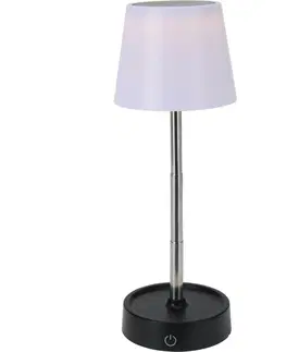 Stolové lampy Výsuvná stolná LED lampa Sidney, 11 x 11,5/29,5 cm, teplá biela