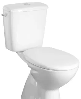 Kúpeľňa AQUALINE - MIGUEL WC kombi misa, dvojtlačidlo, spodný odpad, biela LC2258