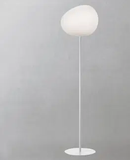 Stojacie lampy Foscarini Foscarini Gregg grande stojaca lampa 186 cm, biela