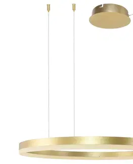 Svietidlá Azzardo Azzardo  -LED Stmievateľný luster na lanku HALO LED/56W/230V pr. 80 cm zlatá 