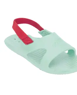 obuv Detské sandále Slap 100 mätovo-ružové