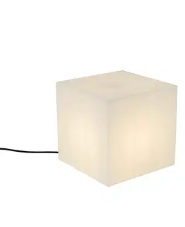 Vonkajsie osvetlenie Moderné vonkajšie svietidlo biele 30 cm štvorcové IP44 - Nura