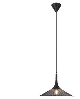 Svietidlá  Luster na lanku KIRUNA 1xE27/40W/230V pr. 36 cm čierna 