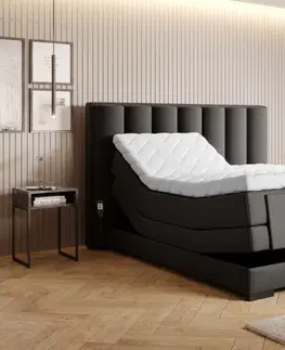 Elektrické polohovacie Elektrická polohovacia boxspringová posteľ VERONA Eltap Savoi 100 - zelená