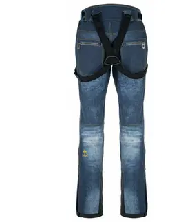 Pánské nohavice Pánske softshellové lyžiarske nohavice Kilpi JEANSO-M tmavomodrá XS