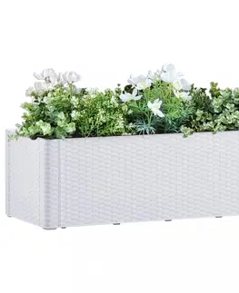 Kvetináče a truhlíky Záhradný vyvýšený kvetináč 100x43x33 cm PP Dekorhome Zelená