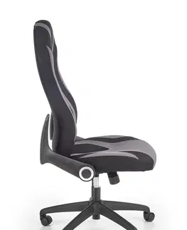 Kancelárske stoličky HALMAR Jofrey kancelárske kreslo s podrúčkami čierna / sivá