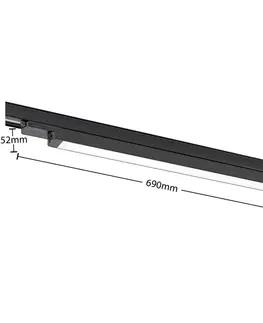 Svietidlá pre 3-fázové koľajnicové svetelné systémy Arcchio Arcchio Harlow LED lampa čierna, 69 cm, 3000 K