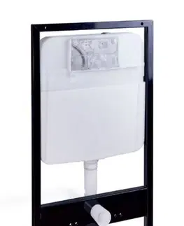 Kúpeľňa PRIM - předstěnový instalační systém s chromovým tlačítkem 20/0041 + WC CERSANIT CLEANON CASPIA + SEDADLO PRIM_20/0026 41 CP1