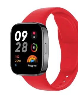 Príslušenstvo k wearables FIXED Silikónový remienok pre Xiaomi Redmi Watch 3, červená