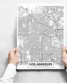 Moderné obrazy Obrazy na stenu - Map of Los Angeles II
