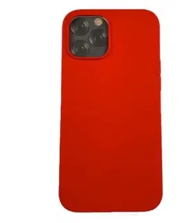 Puzdrá na mobilné telefóny Devia kryt Nature Series Silicone Case pre Apple iPhone 12 Pro Max, červené 6938595341427