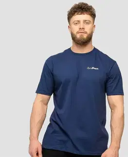 Tričká GymBeam Tričko Basic Navy Blue  SS