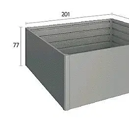 Truhlíky Biohort Zvýšený truhlík na zeleninu 2 x 2 (tmavo sivá metalíza) 2 x 2 (2 krabice)