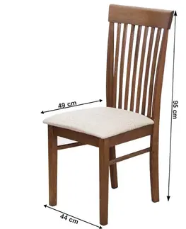 Jedálenské stoličky KONDELA Astro New jedálenská stolička orech / svetlohnedá