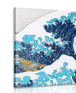 Obrazy prírody a krajiny Obraz reprodukcia Veľká vlna z Kanagawa - Kacušika Hokusai