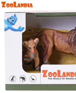 Hračky - figprky zvierat MIKRO TRADING - Zoolandia lev s mláďaťom 8,5-13cm v krabičke