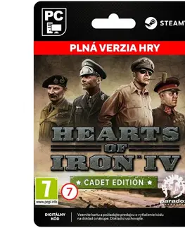 Hry na PC Hearts of Iron IV: Cadet Edition [Steam]