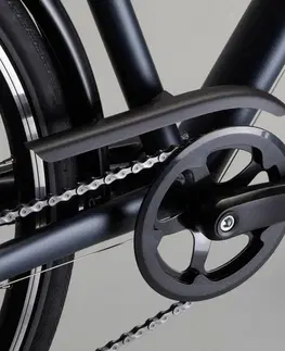 bicykle Jednoprevodník 36 zubov 170 mm štvorhran čierny