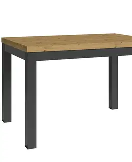 Jedálenské stoly Stôl Oskar D120 artisan/čierna