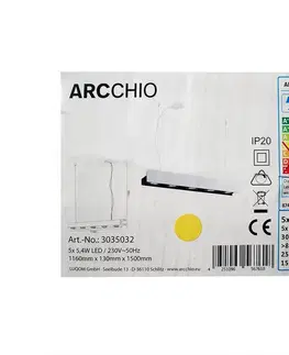 Svietidlá Arcchio Arcchio - LED Stmievateľný luster na lanku OLINKA 5xLED/5,4W/230V 