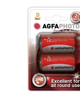 Predlžovacie káble  AGFAPHOTO AP-R20-2S - 2 ks Zinková batéria R20/D 1,5V 