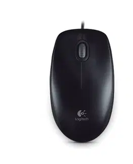 Myši Kancelárska myš Logitech Optical USB B100, čierna 910-003357