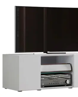 TV a audio stolíky TV-skrinka Lowina Š: 95cm Biela